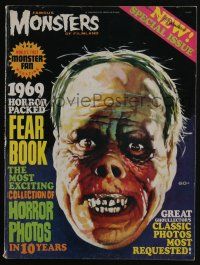 4s205 FAMOUS MONSTERS OF FILMLAND magazine yearbook 1969 horror packed fear book, most requested!