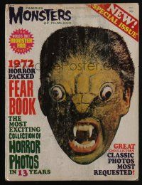4s208 FAMOUS MONSTERS OF FILMLAND magazine yearbook 1972 horror packed fear book, most exciting!