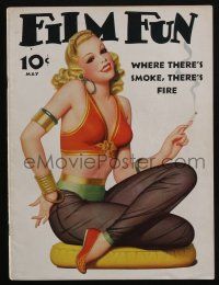 4s264 FILM FUN magazine May 1940 sexy Enoch Bolles art, Hollywood Parade, Bette Davis, Lombard!