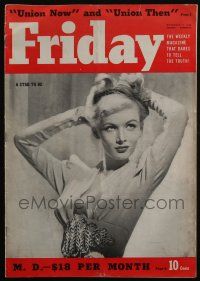 4s174 FRIDAY magazine November 15, 1940 sexy Veronica Lake, 98 pounds of blonde!
