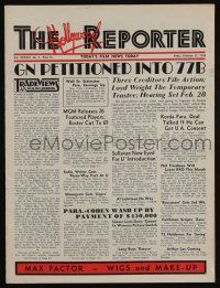 4s053 HOLLYWOOD REPORTER exhibitor magazine February 11, 1938 w/8-page insert for Everybody Sing!