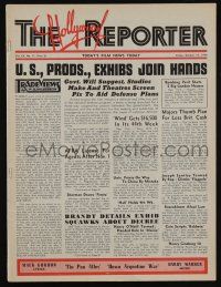 4s059 HOLLYWOOD REPORTER exhibitor magazine Oct 18, 1940 5-page ad for Fox's Down Argentine Way!