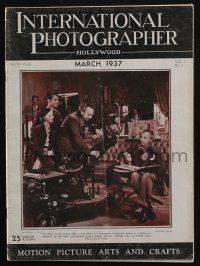 4s266 INTERNATIONAL PHOTOGRAPHER magazine March 1937 Hopalong Cassidy series is a success + more!