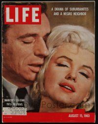 4s162 LIFE MAGAZINE magazine August 15, 1960 Marilyn Monroe co-stars with French idol Yves Montand