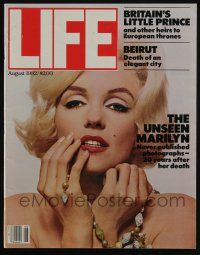 4s171 LIFE MAGAZINE magazine Aug 1982 never seen photos of Marilyn Monroe 20 years after death!