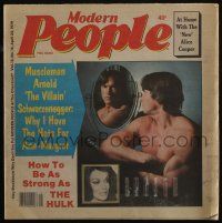 4s276 MODERN PEOPLE magazine April 22, 1979 Arnold Schwarzenegger, how to be strong like the Hulk!