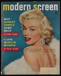 4s153 MODERN SCREEN magazine October 1953 sexy Marilyn Monroe, why Shirley Temple Came Back!