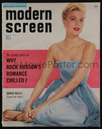 4s278 MODERN SCREEN magazine Dec 1954 Grace Kelly found her man, Rock Hudson's romance chilled!