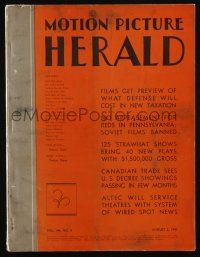 4s043 MOTION PICTURE HERALD exhibitor magazine Aug 2, 1941 Ronald Colman in My Life with Caroline