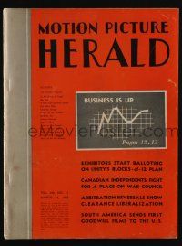 4s044 MOTION PICTURE HERALD exhibitor magazine March 14, 1942 Male Animal, theater defense shows!