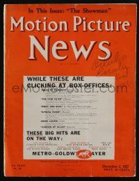 4s047 MOTION PICTURE NEWS exhibitor magazine Dec 2, 1927 Clara Bow in Get Your Man, Night Life!
