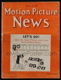 4s048 MOTION PICTURE NEWS exhibitor magazine January 26, 1929 Wolf of Wall Street, Godless Girl!