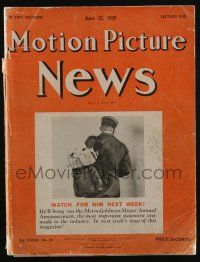 4s002 MOTION PICTURE NEWS exhibitor magazine Jun 22, 1929 contains Universal 1929-30 campaign book