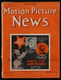 4s045 MOTION PICTURE NEWS exhibitor magazine Mar 25, 1927 Clara Bow, Colleen Moore, John Barrymore