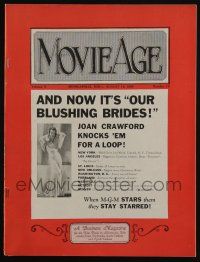 4s028 MOVIE AGE exhibitor magazine August 12, 1930 Joan Crawford in Our Blushing Brides!