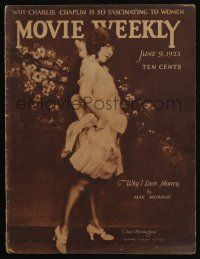 4s289 MOVIE WEEKLY magazine June 9, 1923 why Charlie Chaplin is so fascinating to women + more!