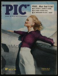 4s175 PIC magazine May 27, 1941 Veronica Lake in I Wanted Wings, what's wrong with her legs!