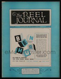 4s031 REEL JOURNAL exhibitor magazine November 5, 1927 the year of Ben Hur & The Big Parade!