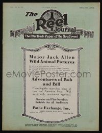 4s030 REEL JOURNAL exhibitor magazine October 15, 1921 Major Jack Allen Wild Animal Pictures!