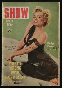 4s149 SHOW 4x6 magazine March 1953 sexy Marilyn Monroe cashes in, great photos of her!
