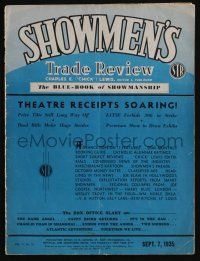 4s033 SHOWMEN'S TRADE REVIEW exhibitor magazine September 7, 1935 articles & ads on current movies
