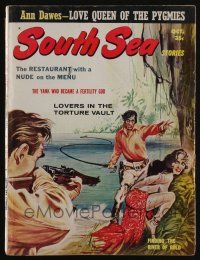 4s239 SOUTH SEA STORIES magazine October 1961 restaurant with a nude on the menu + more!