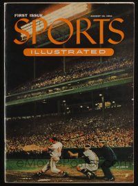 4s281 SPORTS ILLUSTRATED vol 1 no 1 magazine August 16, 1954 first issue with trading cards insert!