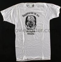 4s116 HAPPINESS IS AN OLD ENGLISH SHEEPDOG small T-shirt '75 impress your dog-loving friends!