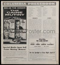 4s381 CAINE MUTINY pressbook R59 Humphrey Bogart, Jose Ferrer, Van Johnson & Fred MacMurray!