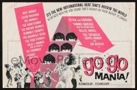 4s482 GO GO MANIA pressbook '65 Pop Gear, The Beatles, rock & roll, the new international beat!