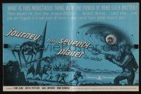4s536 JOURNEY TO THE SEVENTH PLANET pressbook '61 they have terryfing powers of mind over matter!
