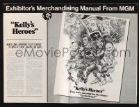 4s538 KELLY'S HEROES pressbook '70 Clint Eastwood, Telly Savalas, Jack Davis artwork!