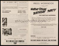 4s589 MOTHER GOOSE' BIRTHDAY PARTY pressbook '70 five fairytale happenings, bizarre!