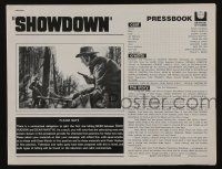 4s676 SHOWDOWN pressbook '73 Dean Martin, Susan Clark, Rock Hudson in western action!