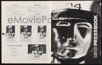 4s715 THX 1138 pressbook '71 first George Lucas, Robert Duvall, bleak futuristic fantasy sci-fi!