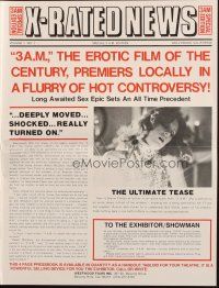 4s317 3 A.M. pressbook '75 Rhonda Gellard, Georgina Spelvin, a film that will turn you on!