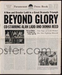 4s349 BEYOND GLORY pressbook '48 West Point military cadet Alan Ladd & Donna Reed!