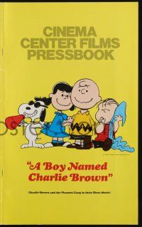 4s365 BOY NAMED CHARLIE BROWN pressbook '70 Snoopy & the Peanuts by Charles M. Schulz!