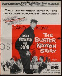 4s376 BUSTER KEATON STORY pressbook '57 Donald O'Connor as The Great Stoneface comedian, Ann Blyth