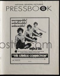 4s391 CHINESE CONNECTION pressbook '73 great images of kung fu master Bruce Lee!