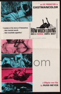 4s398 COMMON LAW CABIN pressbook '67 Russ Meyer's How Much Loving Does a Normal Couple Need!