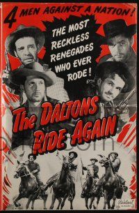 4s411 DALTONS RIDE AGAIN pressbook R51 Lon Chaney Jr. & the most reckless renegades who ever rode!