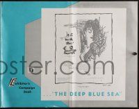 4s416 DEEP BLUE SEA pressbook '55 Kenneth More is unfaithful to wife Vivien Leigh, Anatole Litvak