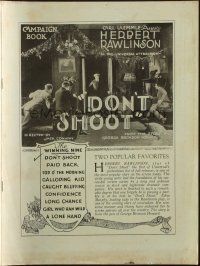4s430 DON'T SHOOT pressbook '22 clever Herbert Rawlinson broke into a pretty girl's heart!