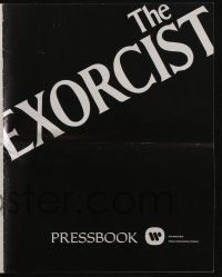 4s445 EXORCIST pressbook '74 William Friedkin, Max Von Sydow, William Peter Blatty horror classic!