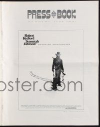4s533 JEREMIAH JOHNSON pressbook '72 Robert Redford, Will Geer, directed by Sydney Pollack!