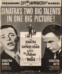 4s535 JOKER IS WILD pressbook '57 Frank Sinatra, sexy Mitzi Gaynor, Jeanne Crain!