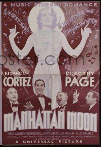 4s574 MANHATTAN MOON pressbook '35 Ricardo Cortez & Dorothy Page in a music studded romance!