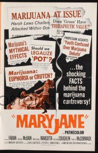 4s578 MARYJANE pressbook '68 marijuana, drugs, Fabian, Teri Garr, they have blown their minds!