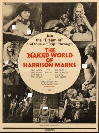 4s597 NAKED WORLD OF HARRISON MARKS pressbook '65 join the Dream-In and take a Trip, sexy images!